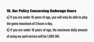 Under 18 policy for Battlegrounds Mobile India (Image via Sportskeeda)